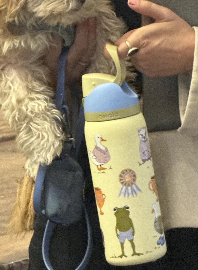 Owala （Party Animals 32OZ）Freesip Insulated Stainless Steel Water Bottle With Straw For Sports And Travel, Bpa-Free,Freesip Insulated Stainless Steel Water Bottle With Straw For Sports And Travel, Bpa-Free - Image 1